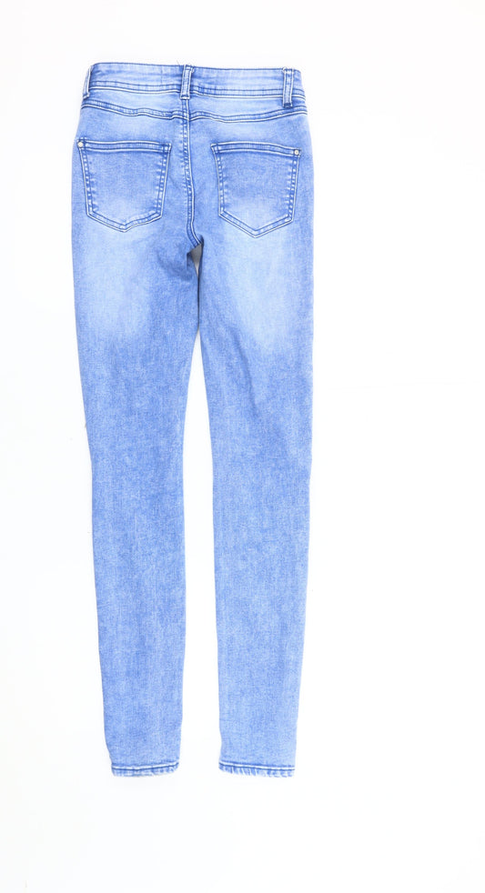 New Look Women's Blue Skinny Jeans Size 8