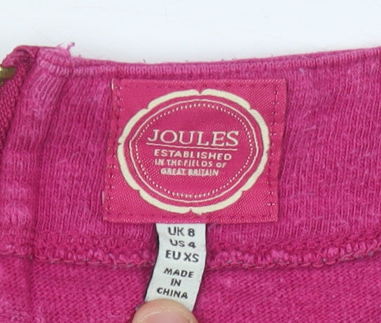 Womens UK Size 8 Joules Multicoloured Basic T-Shirt