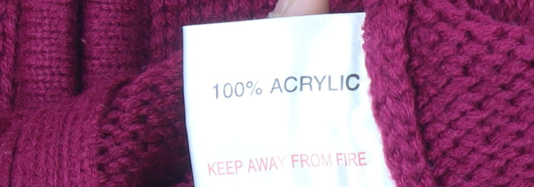 EWM Women's Red Full Zip Jumper, Size M