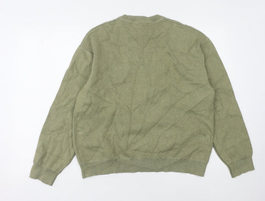 Womens UK Size 12 Zara Green Pullover Jumper