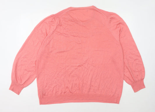 Next Women Pink XL Crew Neck Jumper