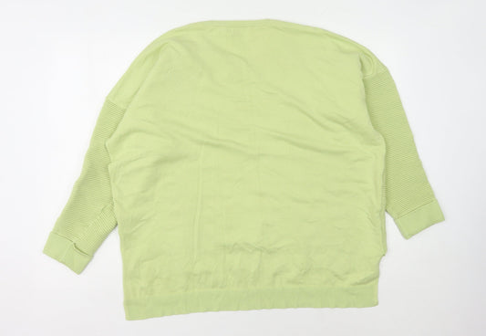 Womens UK Size 20 Alice Collins Green Pullover Jumper