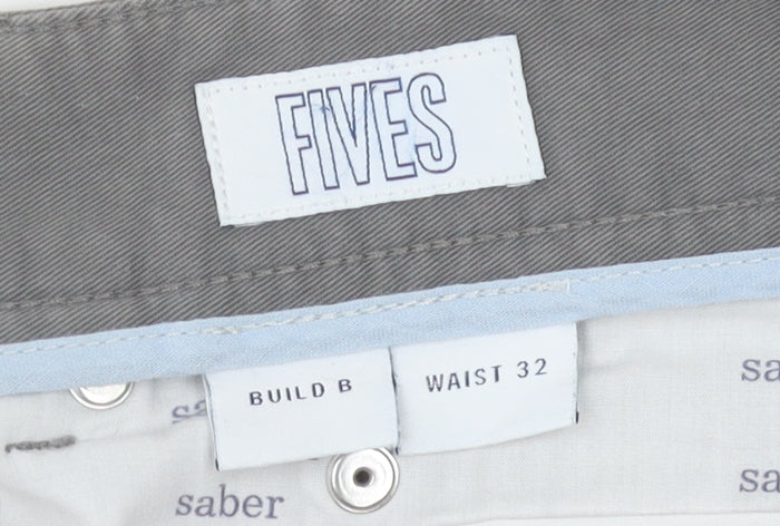 Spoke Men's Grey Chino Trousers Size 32