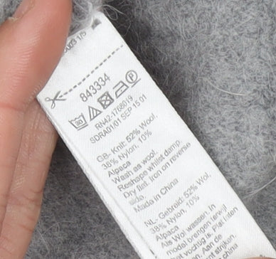 Monsoon Women's Grey Wool Knit Shift Dress M