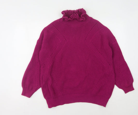 Womens UK Size UK 6 Topshop Purple Pullover Jumper