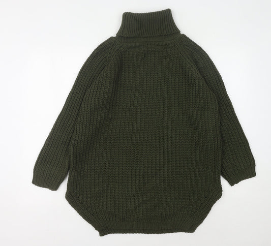 Womens UK Size S Quiz Green Pullover Jumper