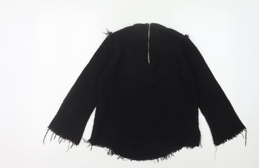 Womens UK Size S Zara Black Pullover Jumper
