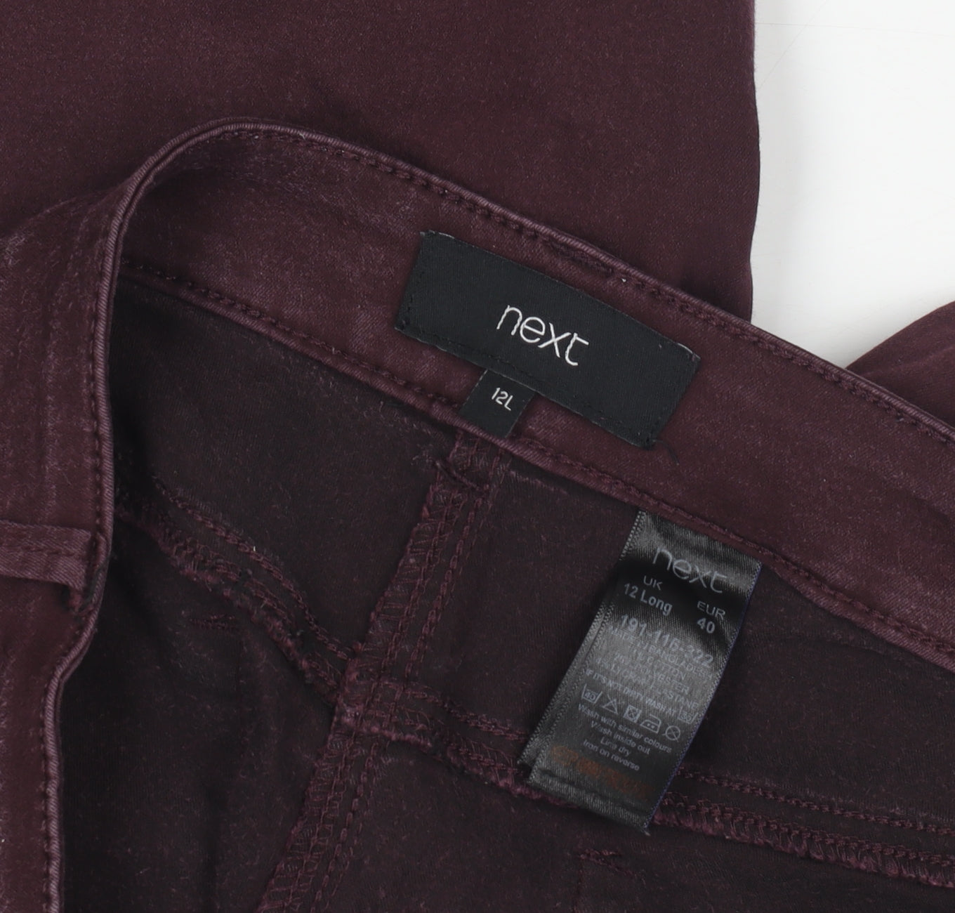 Next Women's Purple Jeans Size 12 Regular Fit