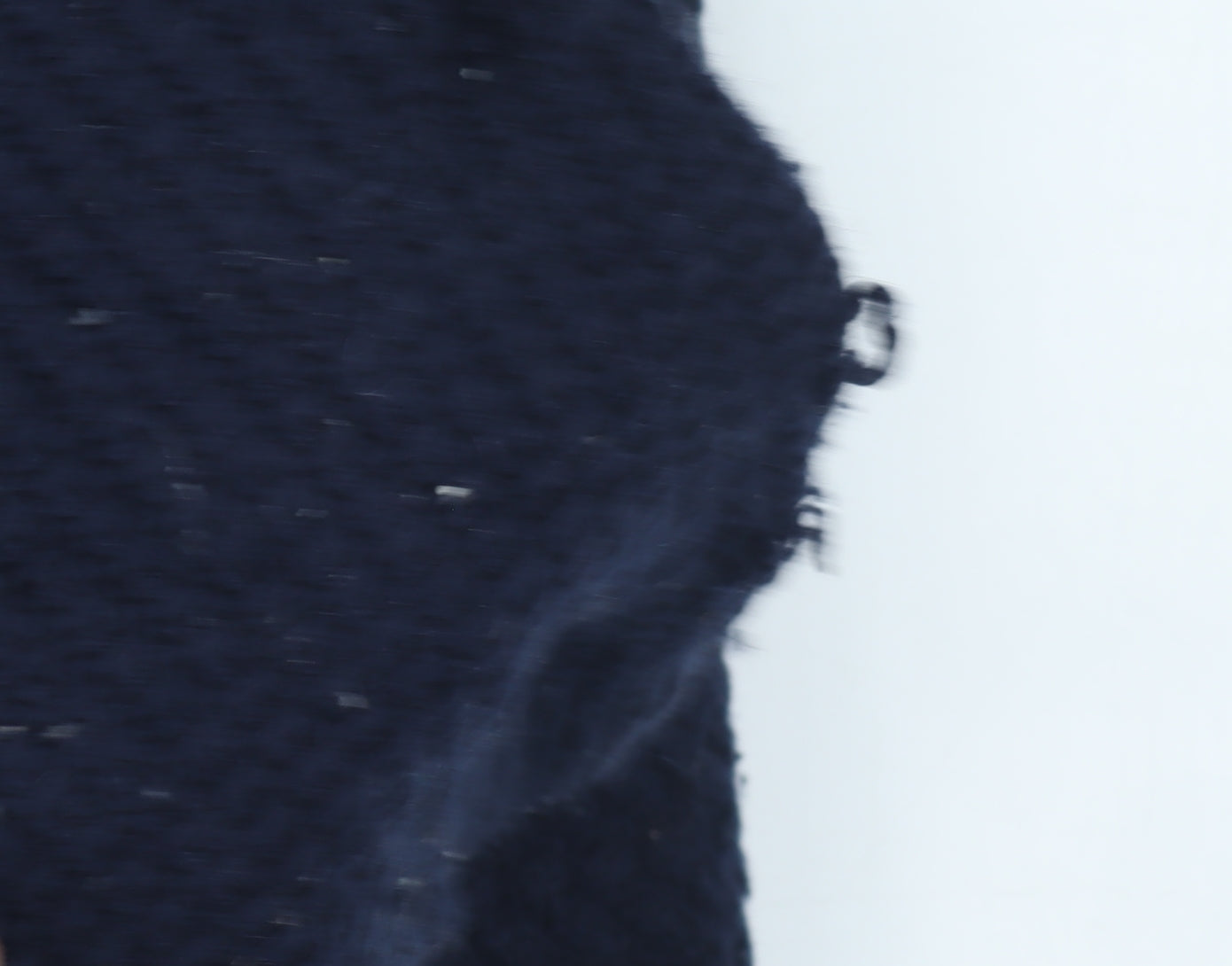 Trait Men's Blue Henley Jumper, Size Large