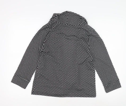 George Women's Black Polka Dot Jacket Size 10