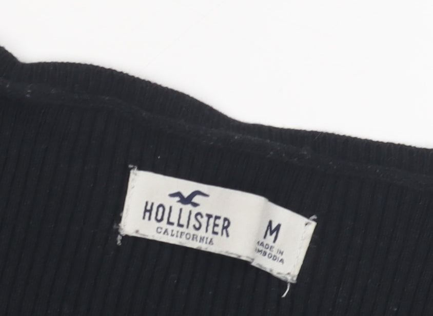 Womens UK Size M Hollister Black Pullover Jumper