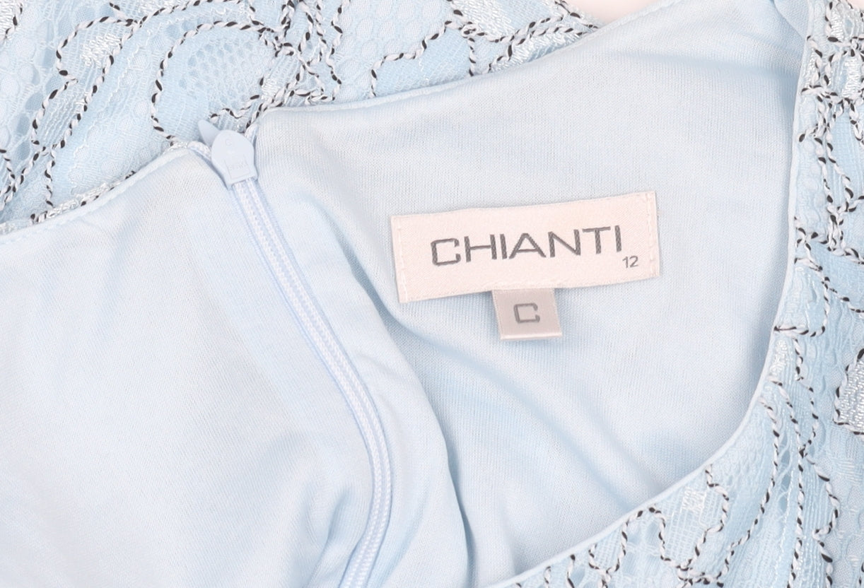 Chianti Women's Blue Sheath Dress Size 12