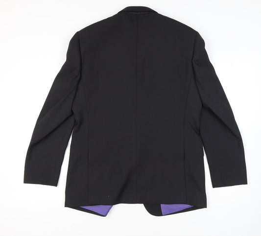 Mens UK Size 40 Milan Collection Regular Black Suit Jacket