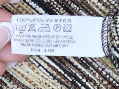 Bonmarché Women's Multicoloured Button-Up Shirt