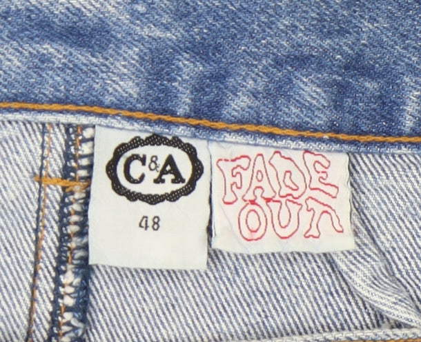 C&A Women's Blue Denim Pencil Skirt, Size 20