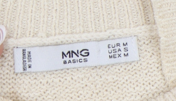 Womens UK Size 12 MNG Basics Beige Basic Tank