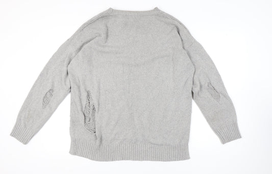 New Look Men's Grey Pullover Jumper XL Knit