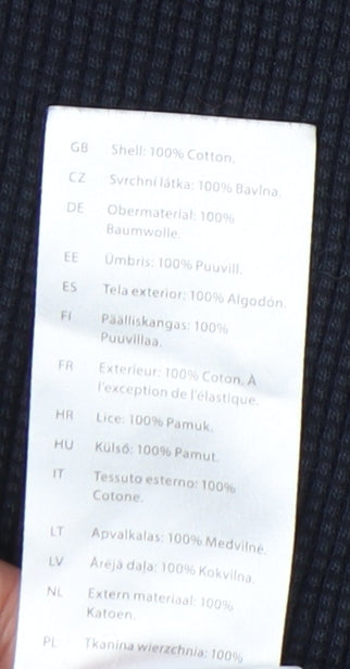 COS Men's Black Relaxed Polo Shirt L