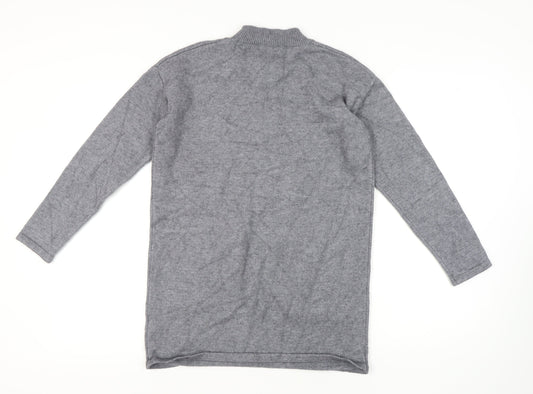 Womens UK Size S Quiz Grey Pullover Jumper