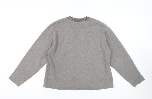 Womens UK Size 12 Zara Grey Pullover Jumper