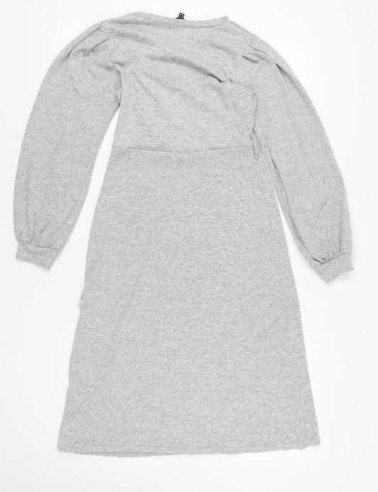 Friends Like These Women's Grey Midi Dress - Size 12