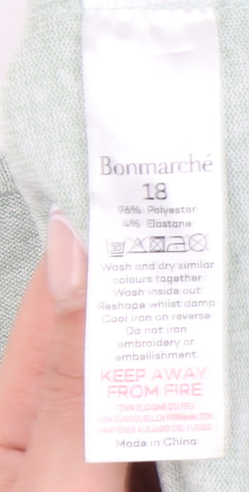 Womens UK Size 18 Bonmarché Green Pullover Jumper