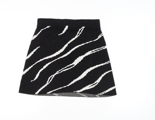 Weekday Women's Black Animal Print Skirt M