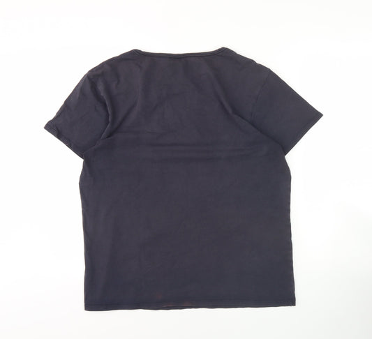 Scotch & Soda Men's Black Crew Neck T-Shirt L