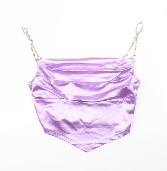 Womens UK Size 10 ASOS Purple Camisole Tank