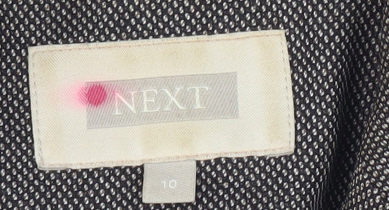 Next Women’s Grey Blazer Size 10 - Belted Notch Lapel