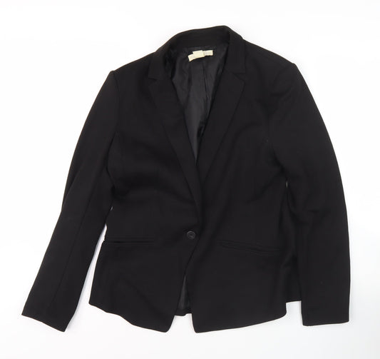 Womens UK Size 14 H&M Regular Black Blazer