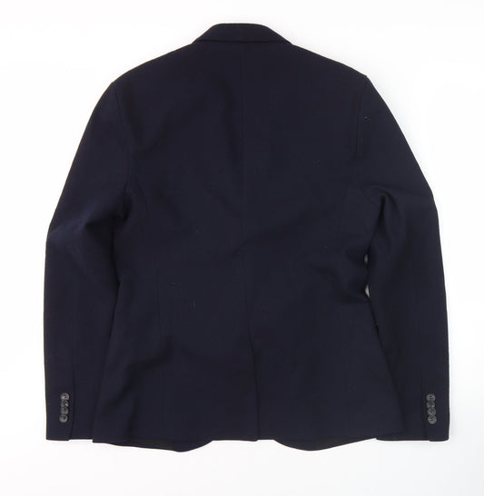 Mens UK Size 40 Zara Regular Blue Suit Jacket