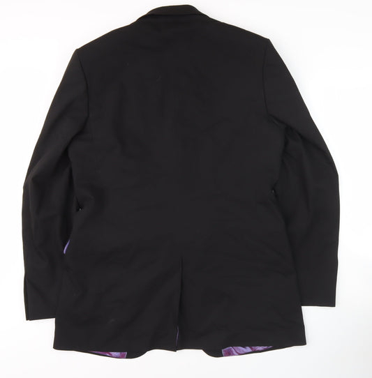 Mens UK Size 40 Burton Regular Black Suit Jacket