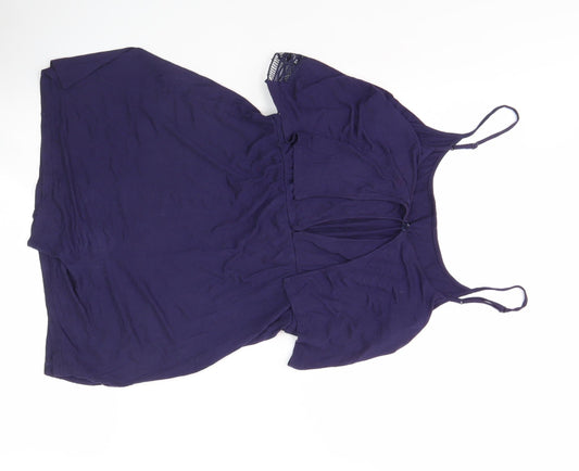 Dorothy Perkins Women's Purple Playsuit, Size 10, Casual Summer