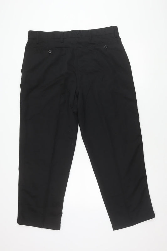 Dunlop Men's Black Regular Fit Trousers 38W S