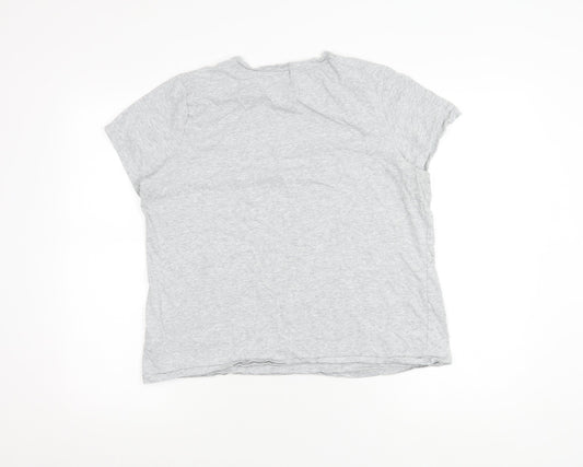 Puma Men's XL Grey Crew Neck Logo T-Shirt