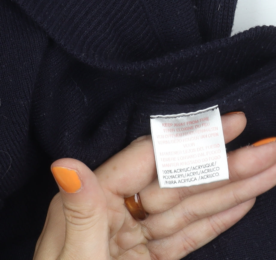 Cutting Edge Men's Blue Full Zip Jumper M