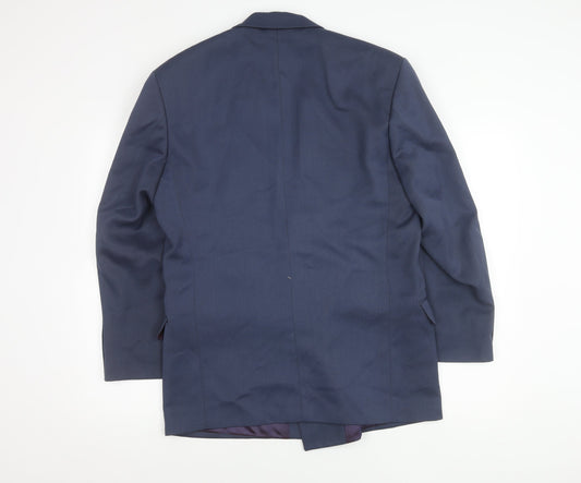 Mens UK Size 38 Corman Regular Blue Suit Jacket