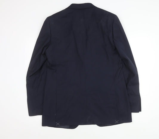 Mens UK Size 42 Marks and Spencer Regular Blue Suit Jacket