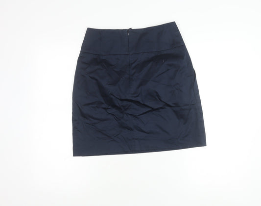 Marks and Spencer Women's Blue Pencil Skirt Size 10