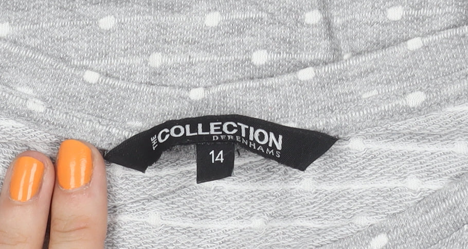 Womens UK Size 14 Debenhams Grey Pullover Jumper