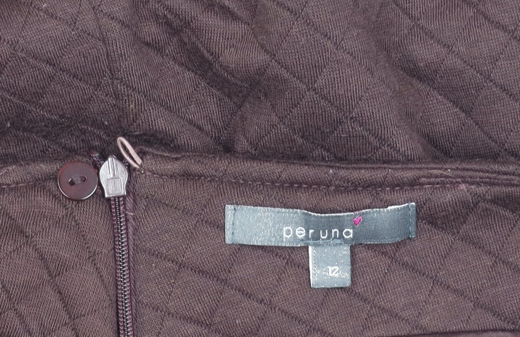 Marks and Spencer A-Line Brown Women's Skirt Size 12