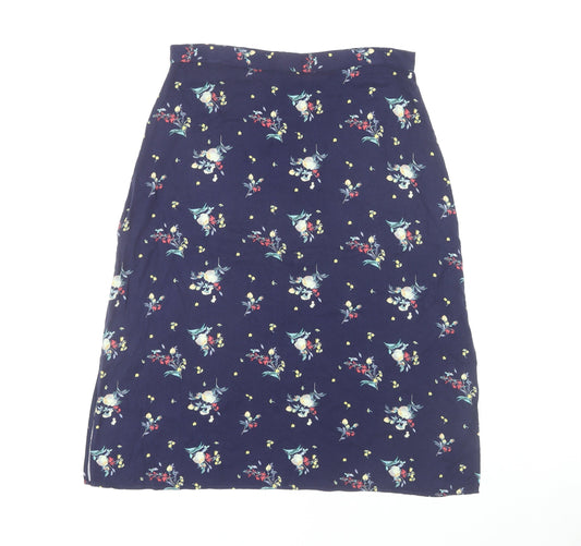 Oasis Women's Multicoloured Floral Skirt Size 14