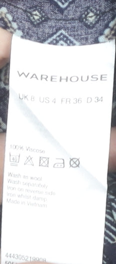 Womens UK Size 8 Warehouse Straight & Pencil Skirt