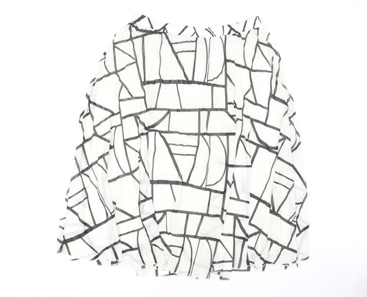 Marks and Spencer Women's Geometric Pleated Skirt, Size 18