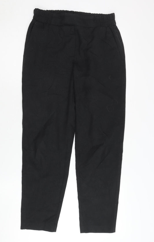 Womens UK Size 8 Dorothy Perkins Regular Fit Casual Workwear Black Trousers