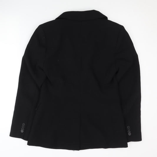 H&M Women's Black Slim Double-Breasted Blazer S