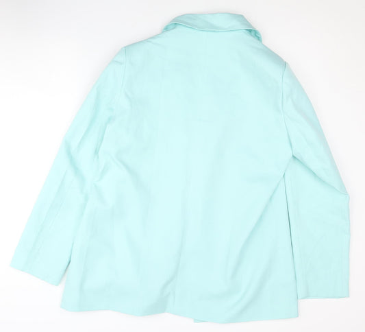 Missguided Women's Blue Blazer UK 12 Notch Lapel