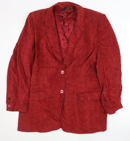 Womens UK Size 14 Marks and Spencer Petites Red Blazer