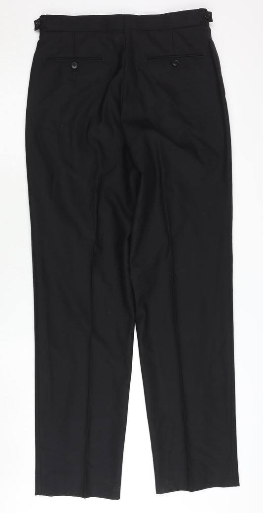 Marks and Spencer Mens Black Trousers 30 in